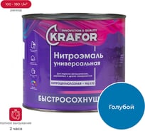 Эмаль KRAFOR НЦ-132 голубая, 1.7 кг 26489