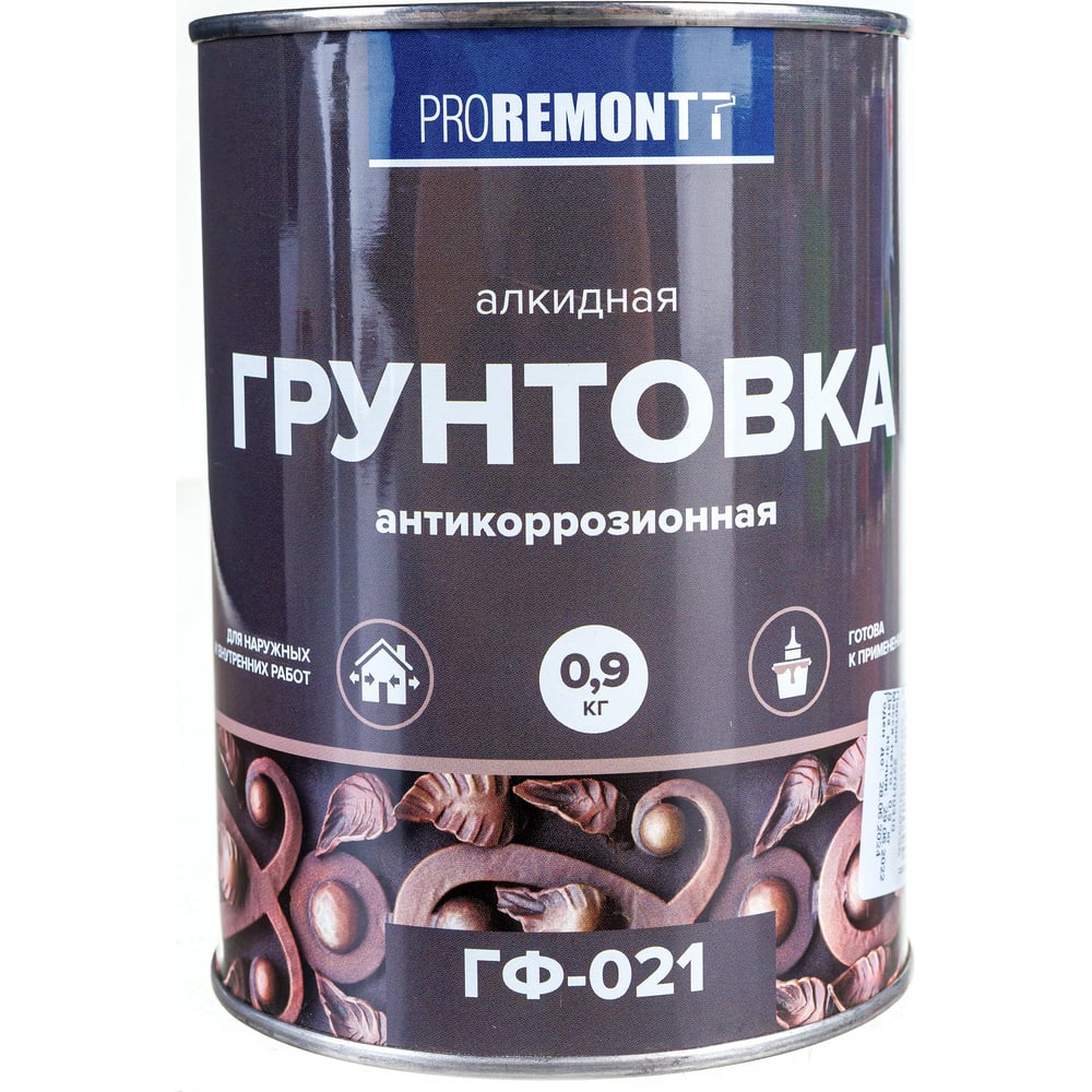 Грунтовка Proremontt ГФ-021, 0.9 кг, красно-коричневый