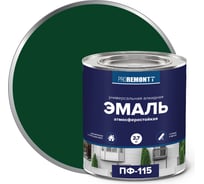 Эмаль PROREMONTT ПФ-115 зеленая, 2.7 кг Лк-00004466