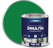 Эмаль PROREMONTT ПФ-115 ярко-зеленая, 2.7 кг Лк-00004486