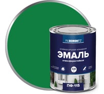 Эмаль PROREMONTT ПФ-115 ярко-зеленая, 0.9 кг Лк-00004484