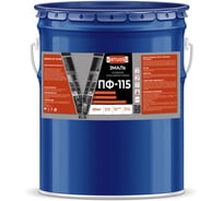 Эмаль VIRTUOSO ПФ-115 ГОСТ серая 20 кг RAL-7046 50959