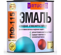 Эмаль VIRTUOSO ПФ-115 ГОСТ голубая 2,4 кг 11588501