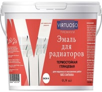 Акриловая эмаль для радиаторов VIRTUOSO PREMIUM белая, глянцевая 0,9кг 51616