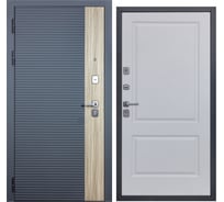 Дверь DIVA 76 2050x960 мм, левая, Дуб Серая - Д7 Белый софт УТ-00083103