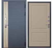 Дверь DIVA 76 2050x960 мм, правая, Дуб Серая - Д7 Софт Шампань УТ-00083121