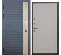 Дверь DIVA 76 2050x860 мм, левая, Дуб Серая - Н10 Софт Шампань УТ-00083173