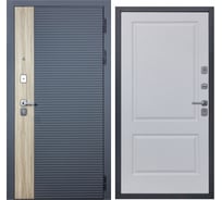 Дверь DIVA 76 2050x860 мм, правая, Дуб Серая - Д7 Белый софт УТ-00083110