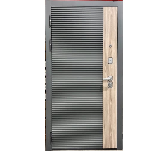 Дверь DIVA 76 2050x960 мм, левая, Дуб Серая - Д7 Дуб Золотой УТ-00083125