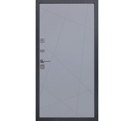 Дверь DIVA 76 2050x960 мм, левая, Дуб Серая - Д11 Силк Маус УТ-00083139