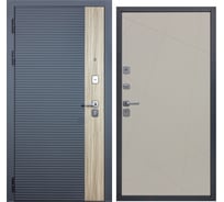 Дверь DIVA 76 2050x960 мм, левая, Дуб Серая - Д11 Софт Шампань УТ-00083143