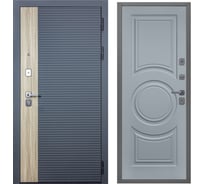 Дверь DIVA 76 2050x860 мм, правая, Дуб Серая - Д8 Силк Маус УТ-00083154