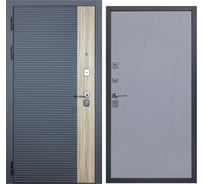 Дверь DIVA 76 2050x860 мм, левая, Дуб Серая - Д11 Силк Маус УТ-00083135