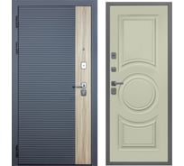 Дверь DIVA 76 2050x860 мм, левая, Дуб Серая - Д8 Софт Шампань УТ-00083157