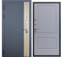 Дверь DIVA 76 2050x860 мм, левая, Дуб Серая - Д7 Силк Маус УТ-00083114