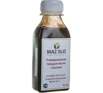 Твёрдое универсальное масло с воском MAZ-SLO цвет Бук 100 мл 8061966