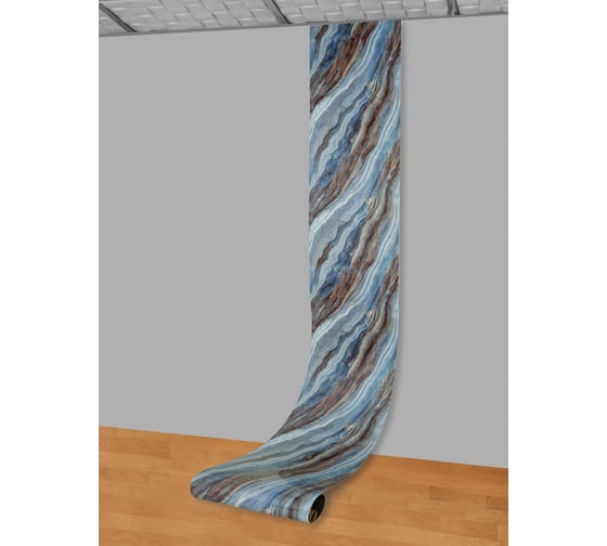 Самоклеящаяся ПВХ плитка LAKO DECOR "Мрамор Алтея" рулон, толщина 2 мм 1,8 м² 60x300 см LKD-RU-G012R-GL