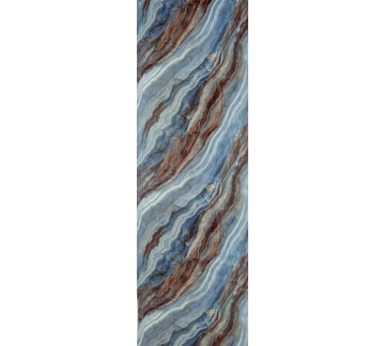 Самоклеящаяся ПВХ плитка LAKO DECOR "Мрамор Алтея" рулон, толщина 2 мм 1,8 м² 60x300 см LKD-RU-G012R-GL