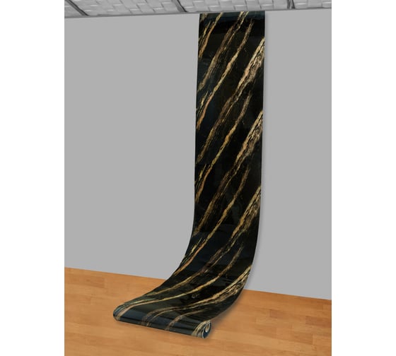 Самоклеящаяся ПВХ плитка LAKO DECOR "Мрамор Мадрид" рулон, толщина 2 мм 1,8 м² 60x300 см LKD-RU-G015R-GL
