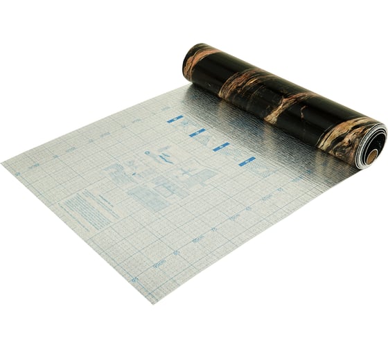 Самоклеящаяся ПВХ плитка LAKO DECOR "Мрамор Мадрид" рулон, толщина 2 мм 1,8 м² 60x300 см LKD-RU-G015R-GL