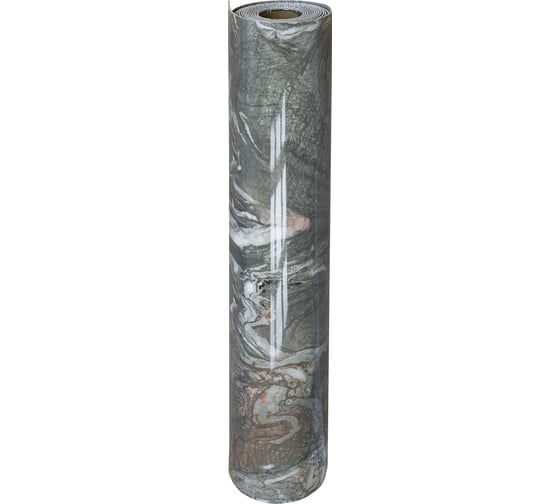 Самоклеящаяся ПВХ плитка LAKO DECOR "Мрамор Тасмания" рулон, толщина 2 мм 1,8 м² 60x300 см LKD-RU-G017R-GL
