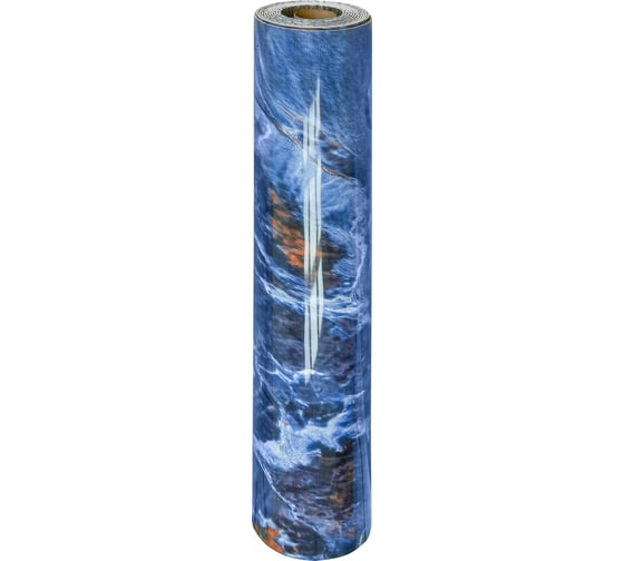 Самоклеящаяся ПВХ плитка LAKO DECOR "Мрамор Оникс" рулон, толщина 2 мм 1,8 м² 60x300 см LKD-RU-G016R-GL