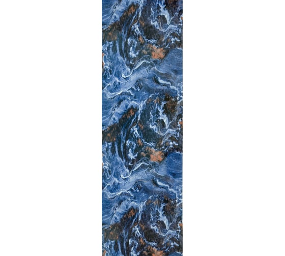 Самоклеящаяся ПВХ плитка LAKO DECOR "Мрамор Оникс" рулон, толщина 2 мм 1,8 м² 60x300 см LKD-RU-G016R-GL