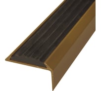 Порог-угол Трибатрон АЛ-990 1,50м бронзовый металлик с резиновой вставкой 88649 33756625