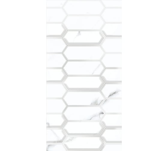 Плитка Azori Ceramica CALACATTA OPACO DIAMOND 31,5x63 см, 8 шт. в упаковке 00-00108674
