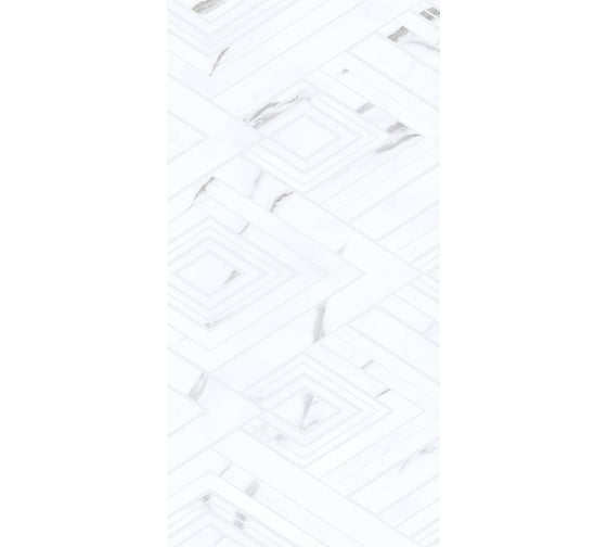 Плитка Azori Ceramica CARRARA GEOMETRIA 31,5x63 см, 8 шт. в упаковке 00-00108696 1