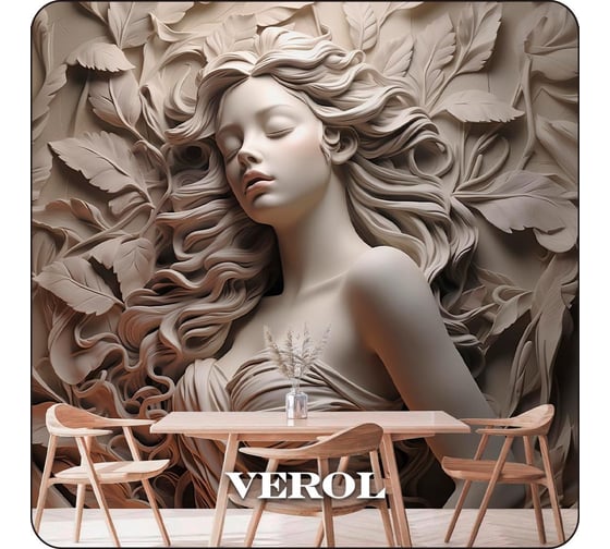 Фотообои 3D на стену флизелиновые Verol Барельеф 234 400x283 см, 11.32 м2, обои виниловые, водостойкие 234-ФФО-05093 1