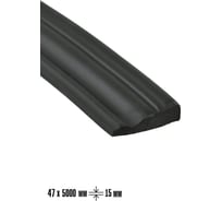 Плинтус-молдинг самоклеящийся LAKO 47-5000 мм, толщина 15 мм, черный, шт LKD-PL-YT265-BLACK