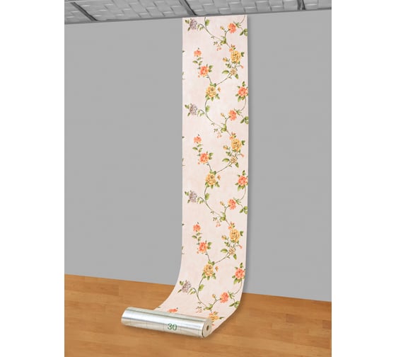 Самоклеящиеся термоизоляционные обои LAKO DECOR 50x600 см, толщина 2,5 мм, Барокко беж 3 LKD-03-004b-OB