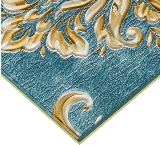 Комплект 5 шт 3D панель для стен LAKO DECOR Барокко цвет Сине-серый, 70x70см, толщина 6мм LKD-5-XY-A05-KO