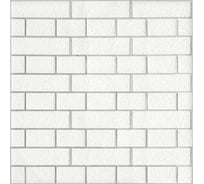 Комплект 5 шт 3D панель для стен LAKO DECOR Барокко цвет Белый кирпич, 70x70см, толщина 6мм LKD-5-XY-R101-KO