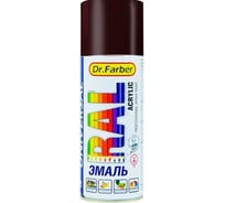 Краска MAV Dr. Farber RAL 8017 шоколадно-коричневый, акриловая, глянцевая, 520 мл 252240