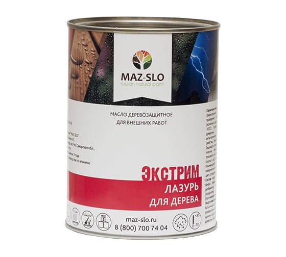 Лазурь для дерева MAZ-SLO Экстрим цвет Изумруд 1 л 8068125 1