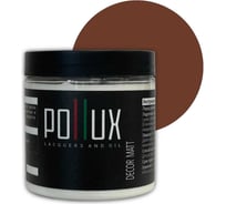 Краска для мебели без запаха матовая быстросохнущая для кухни / дерева / декора акриловая PolluxDecor Matt, объем 500мл, цвет сигнальный коричневый (RAL 8002) PDM-8002-05L