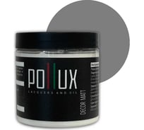 Краска для мебели без запаха матовая быстросохнущая для кухни / дерева / декора акриловая PolluxDecor Matt, объем 500мл, цвет пыльно-серый (RAL 7037) PDM-7037-05L