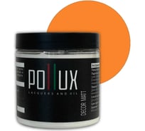 Краска для мебели без запаха матовая быстросохнущая для кухни / дерева / декора акриловая Pollux Decor Matt, объем 500мл, цвет пастельно-оранжевый (RAL 2003) PDM-2003 -05L