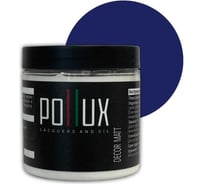 Краска для мебели без запаха матовая быстросохнущая для кухни / дерева / декора акриловая Pollux Decor Matt, объем 500мл, цвет сигнально-синий (RAL 5005) PDM-5005-05L