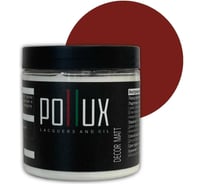 Краска для мебели без запаха матовая быстросохнущая для кухни / дерева / декора акриловая Pollux Decor Matt, объем 500мл, цвет коричнево-красный (RAL 3011) PDM-3011-05L