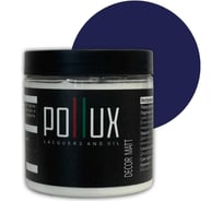 Краска для мебели без запаха матовая быстросохнущая для кухни / дерева / декора акриловая Pollux Decor Matt, объем 500мл, цвет ультрамариново-синий (RAL 5002) PDM-5002-05L