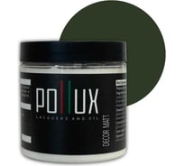 Краска для мебели без запаха матовая быстросохнущая для кухни / дерева / декора акриловая Pollux Decor Matt, объем 500мл, цвет хромовый зелёный (RAL 6020) PDM-6020-05L