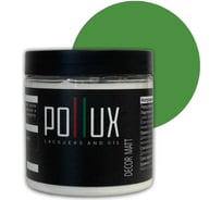 Краска для мебели без запаха матовая быстросохнущая для кухни / дерева / декора акриловая Pollux Decor Matt, объем 500мл, цвет майский зелёный (RAL 6017) PDM-6017-05L