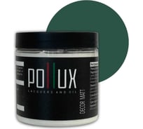 Краска для мебели без запаха матовая быстросохнущая для кухни / дерева / декора акриловая Pollux Decor Matt, объем 500мл, цвет сосновый зелёный (RAL 6028) PDM-6028-05L