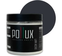 Краска для мебели без запаха матовая быстросохнущая для кухни / дерева / декора акриловая Pollux Decor Matt, объем 500мл, цвет гранитово-серый (RAL 7026) PDM-7026-05L