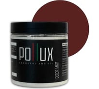 Краска для мебели без запаха матовая быстросохнущая для кухни / дерева / декора акриловая Pollux Decor Matt, объем 500мл, цвет красно-коричневый (RAL 8012) PDM-8012-05L