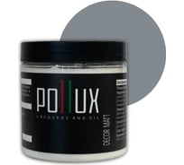 Краска для мебели без запаха матовая быстросохнущая для кухни / дерева / декора акриловая Pollux Decor Matt, объем 500мл, цвет телегрей 2 (RAL 7046) PDM-7046-05L