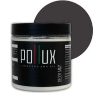 Краска для мебели без запаха матовая быстросохнущая для кухни / дерева / декора акриловая Pollux Decor Matt, объем 500мл, цвет серо-коричневый (RAL 8019) PDM-8019-05L